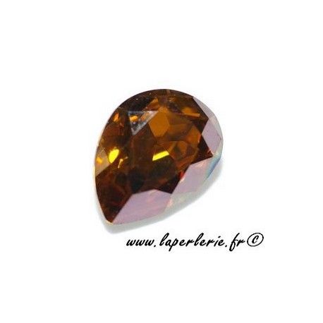 Cabochon poire 4320 8X6mm CRYSTAL COPPER  - 1