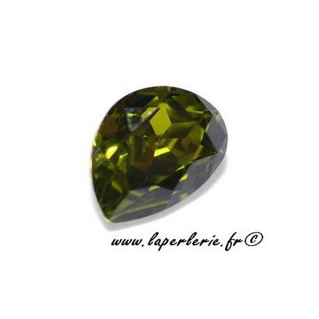 Cabochon poire 4320 14X10mm OLIVINE  - 1