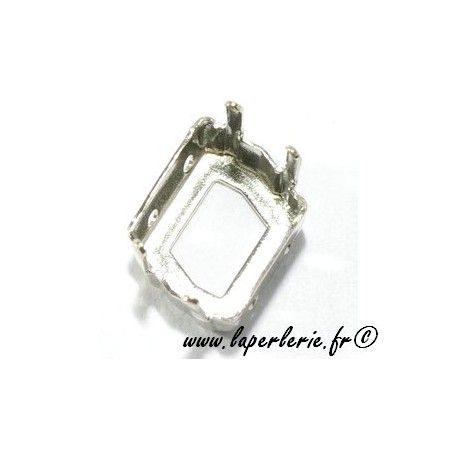 Griffe cabochon cosmic 4739 14X11mm ARGENT  - 1