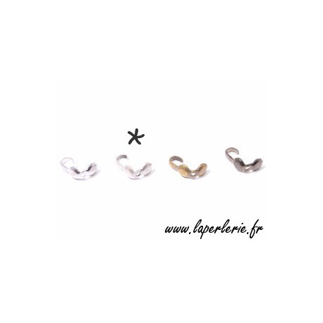 Cache noeud 4 mm ARGENT MAT x2  - 1