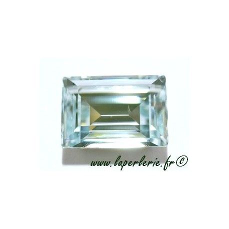 Cabochon step cut 4527 14X10mm LIGHT AZORE  - 1