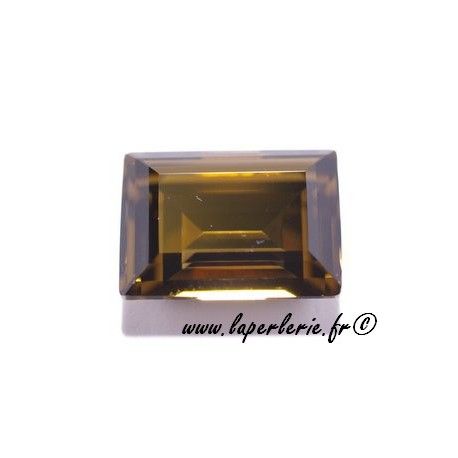 Cabochon step cut  4527 14X10mm SMOKY QUARTZ  - 1