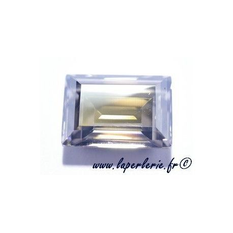 Cabochon step cut 18X13mm CRYSTAL SILVER SHADE  - 1