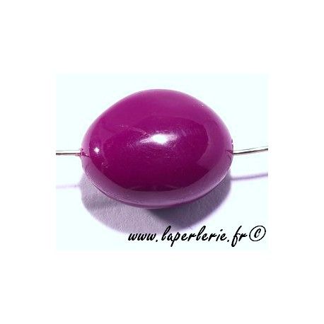 Cailloux 18X14mm polyester PRUNE x5  - 1