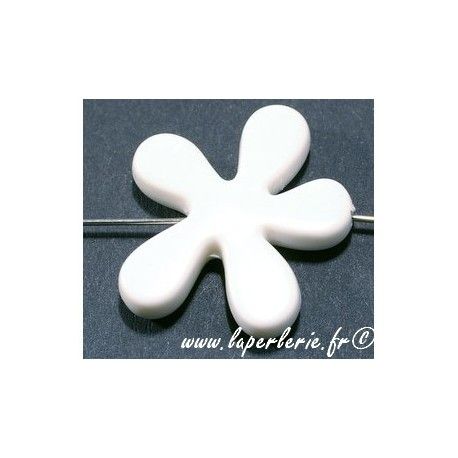 Fleur Matisse 45mm BLANC x2  - 1
