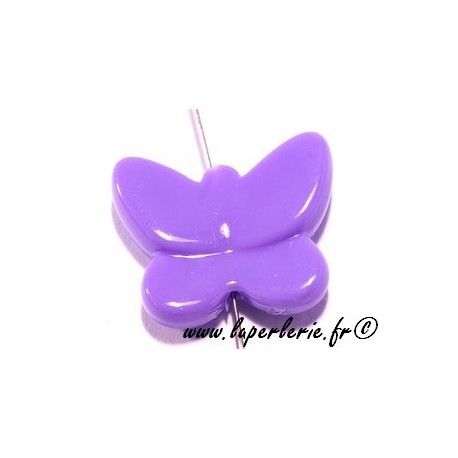 Papillon polyester 30mm MAUVE x3  - 1