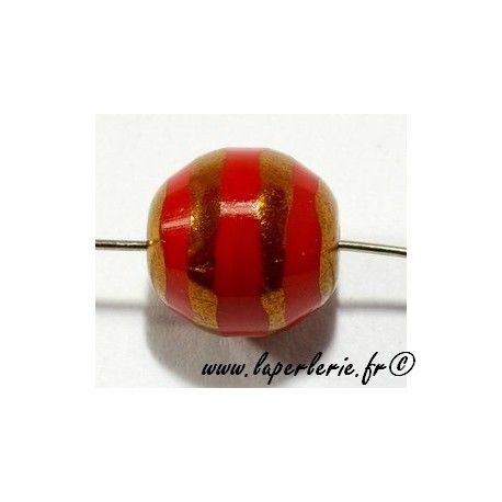 Ronde 12mm rayée cuivre LIGHT SIAM  - 1