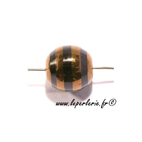 Ronde 12mm rayée cuivre JET  - 1