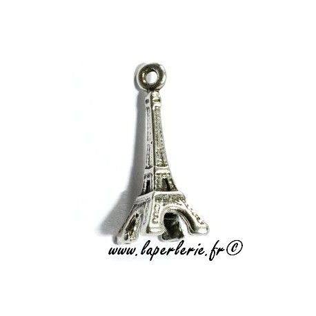 Breloque tour eiffel 28X12mm ARGENTE  - 1
