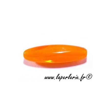 Tube bombé 22X7mm ORANGE OPAL x4  - 1