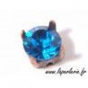 Strass pte diamant 6 mm CAPRI BLUE x2