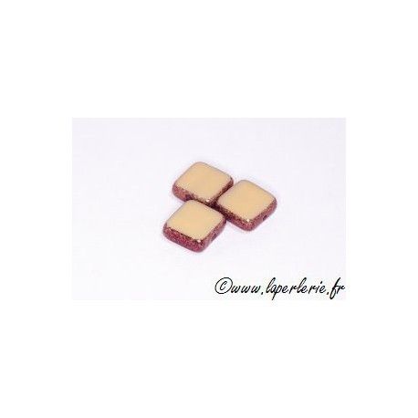 Carré tranche cuivré 8X8mm BEIGE  - 1