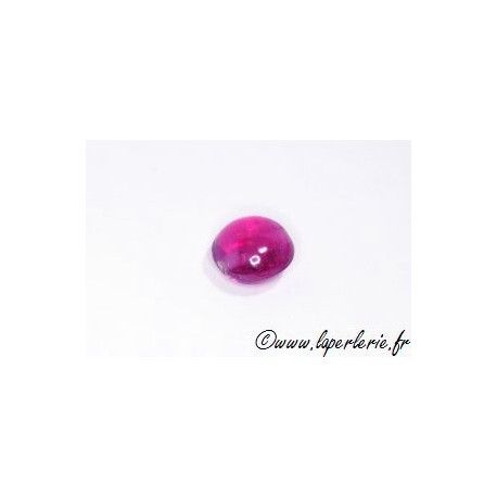 Ronde aplatie lustrée 12mm LIGHT FRAMBOISE x4  - 1