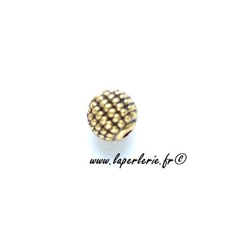 Ronde 9mm métal picot DORÉ  - 1