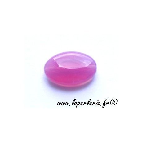 Ovale aplatie 19X13mm ROSE OPAL  - 1