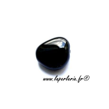 Triangle bords arrondis 18X17mm JET  - 1