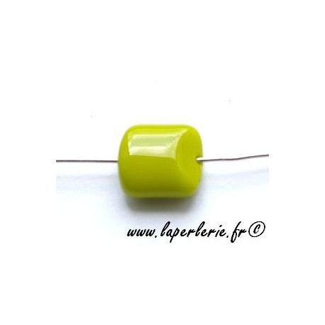 Carré 2 côtés biseautés 11X10mm PISTACHE x3  - 1