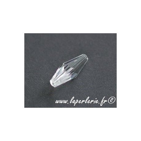 Toupie allongée 15X6mm CRYSTAL  - 1