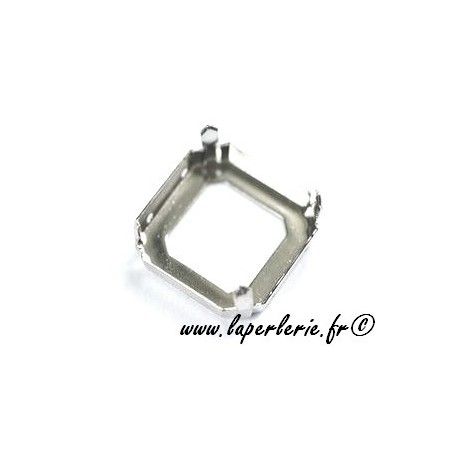 Griffe cabochon carré 4675 23mm ARGENT  - 1