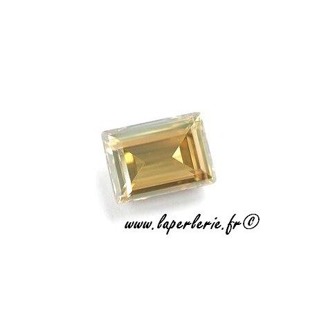 Cabochon step cut 18X13mm  CRYSTAL GOLDEN SHADOW  - 1