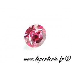 Strass pte diamant 8mm ROSE x2