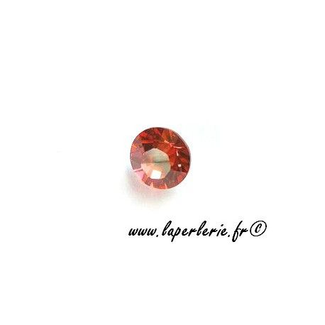 Strass pte diamant 8mm PADPARADSCHA x2  - 1
