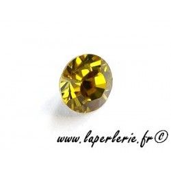 Strass pte diamant 6mm LIME x2