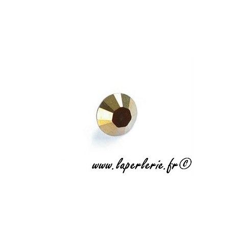 Strass pte diamant 6mm CRYSTAL DORADO x2  - 1