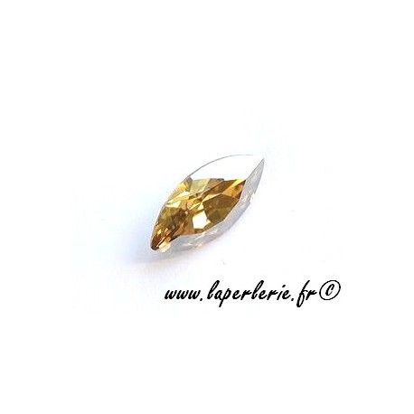 Navette baroque (plus taillée) 4231 15X7mm CRYSTAL GOLDEN SHADOW  - 1