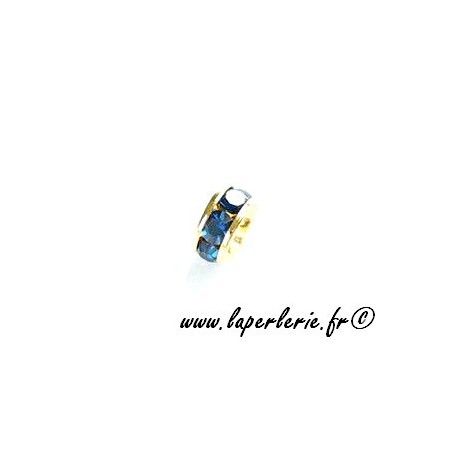 Rondelle strass 5mm MONTANA DORE x4  - 1