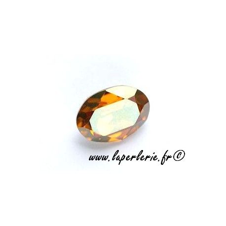 Cabochon ovale 4120 8X6mm CRYSTAL COPPER  - 1