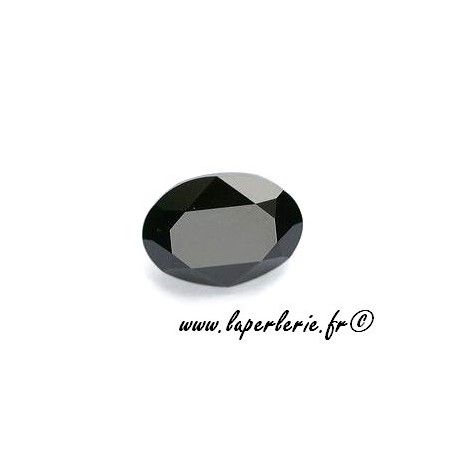 Cabochon ovale 4120 8X6mm JET  - 1