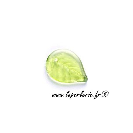 Feuille 18x13mm OLIVINE x10  - 1