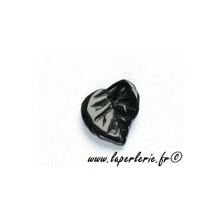 Feuille irrégulière 15x15mm JET x10  - 1