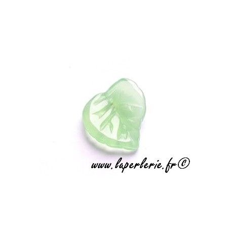Feuille irrégulière 15x15mm PERIDOT OPAL x10  - 1