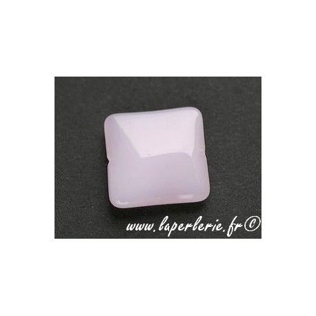 Carré aplati 20x20mm ROSE OPAL x4  - 1