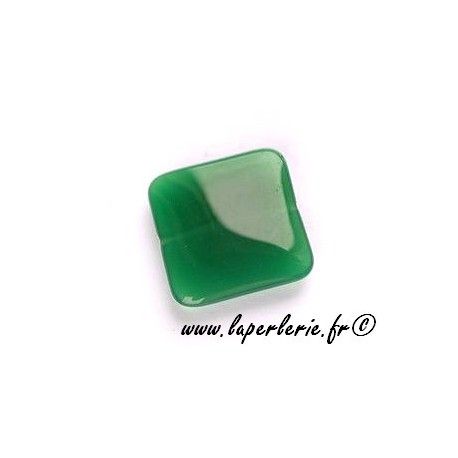 Carré aplati 20x20mm VERT SAPIN OPAL x4  - 1