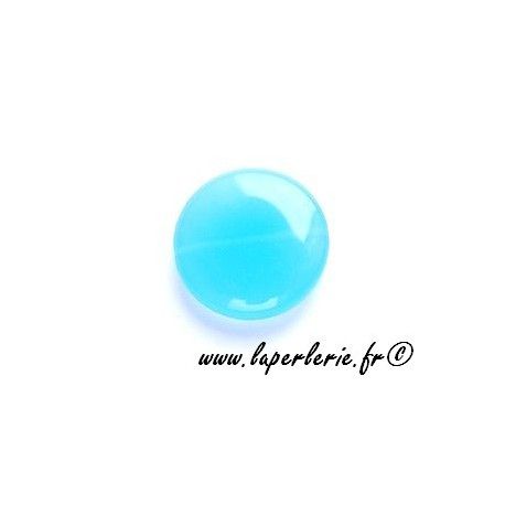 Ronde aplatie 19mm AQUAMARINE OPAL x4  - 1