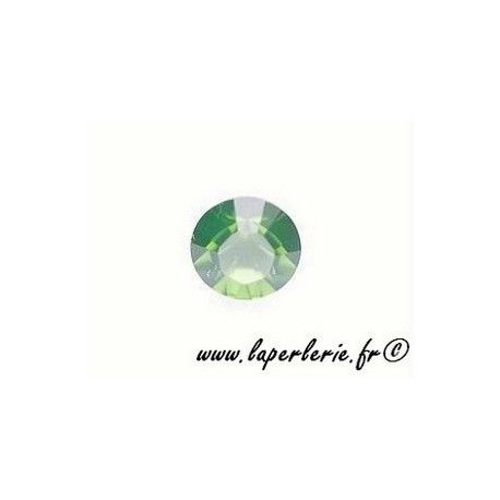 Strass pte diamant 6mm PALACE GREEN OPAL x2  - 1