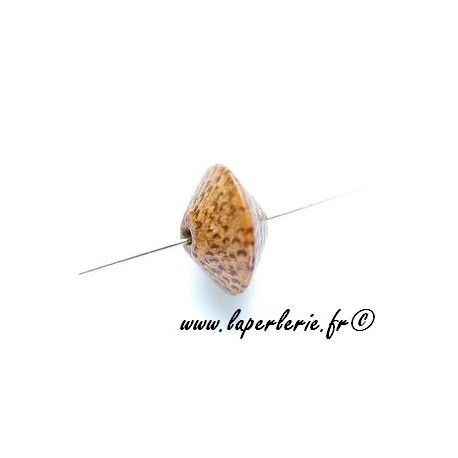 Bois de palmier soucoupe 15x10mm x10  - 1