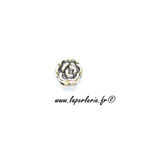 Rose 6mm métal DORÉ x4  - 1