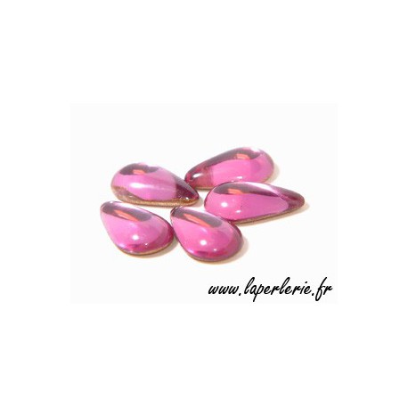 Goutte à coller 6x9 mm LIGHT FUSHIA  - 1