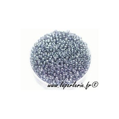 Rocaille 2mm GRIS LUSTRé, mesure de 12.50grs environ 700 perles.  - 1