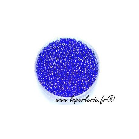 Rocaille 2mm SAPPHIRE LUSTRé , mesure de 12.50grs environ 700 perles.  - 1