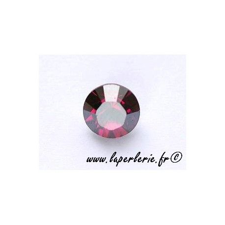Strass pointe diamant 8mm FUSCHIA SATIN x2  - 1