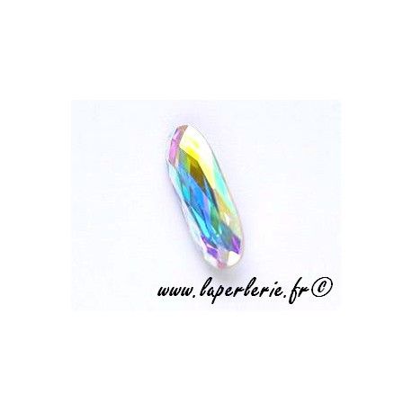 Cabochon allongé 4161 21x7mm CRYSTAL AB  - 1