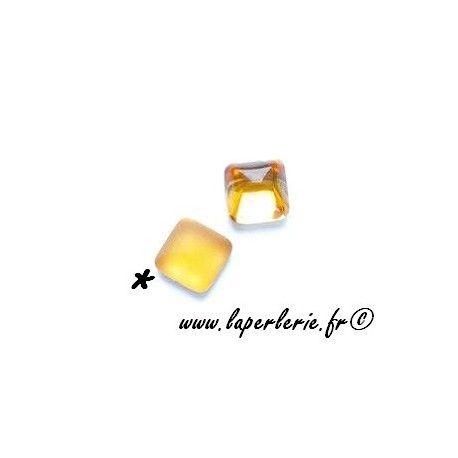 Carré à coller 6x6mm TOPAZ MAT x4  - 1