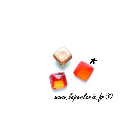 Carré à coller 6x6mm HYACINTH MAT x4  - 1