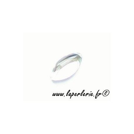 Olive à coller 10x5mm CRYSTAL x4  - 1