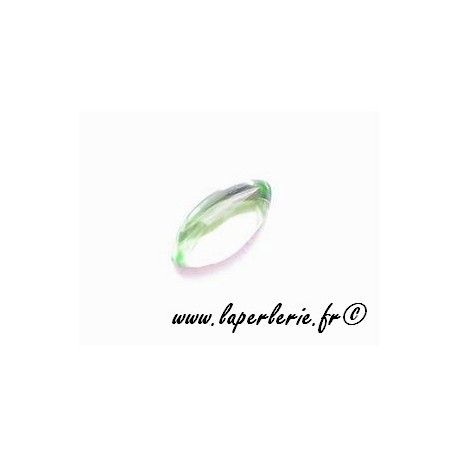 Olive à coller 10x5mm PERIDOT x4  - 1